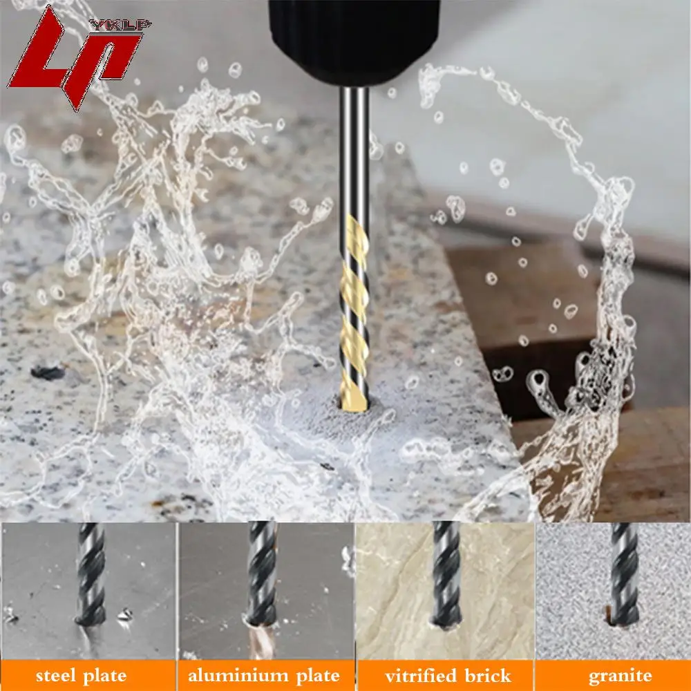 

1pc 6mm/8mm/10mm12mm Carbide Alloy bit Hard sharp metal cutting bit tungsten Suitable for wood cement bearing wall openings