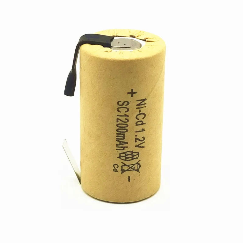 Высококачественная аккумуляторная батарея 20 шт./лот Sub Battery SC Ni-Cd 1 2 v С Tab 1200mAh для