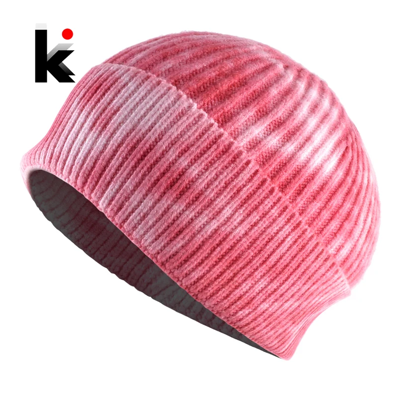 Шапка для мужчин и женщин вязаная шапка с художественным принтом уличная в стиле