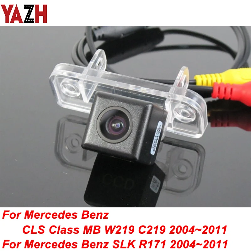 

YAZH HD Night Vision Reversing Camera Car Parking Camera Rear View Camera For Mercedes Benz CLS W219 C219 SLK R171 2004~2011 GPS