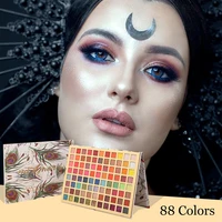 88 colors pastel eyeshadow palette waterproof rainbow neon eyeshadow pallete colorful eye shadow lasting high pigment