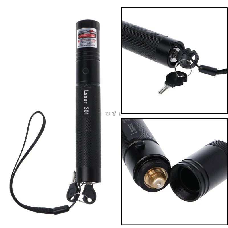 650nm 1mW 301 Red световая лазерная ручка Pointer Laser с регулируемым фокусом и видимым лучом