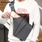 Противокражная сумка на плечо для женщин, прочная серая Классическая Водонепроницаемая Сумочка с левым и правым дождем, индивидуальные карманы на плечо