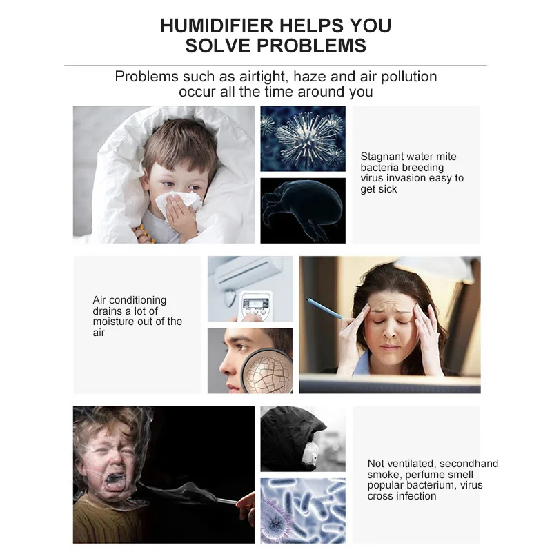 500 мл USB электрическая арома диффузор дерево красочный светильник воздушный