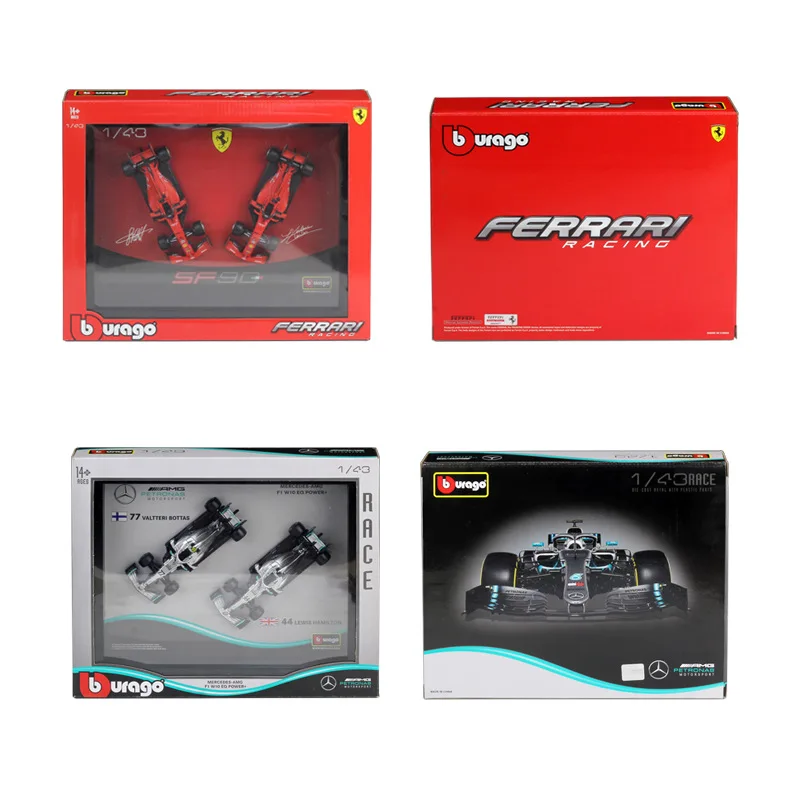 Литая металлическая модель автомобиля Bburago 1:43 Benz F1 гоночный автомобиль Ferrari