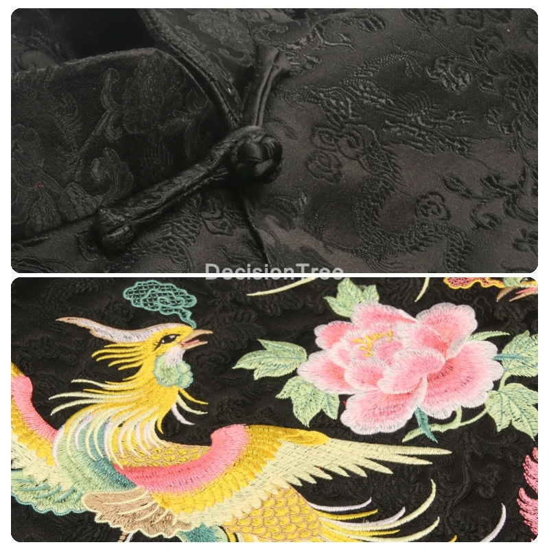 Женский жаккардовый жилет hanfu традиционный в китайском ретро-стиле костюм