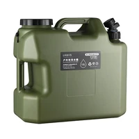 10l18l outdoor hiking camp water bucket portable car driving water tank container large caliber camping water canister with fau