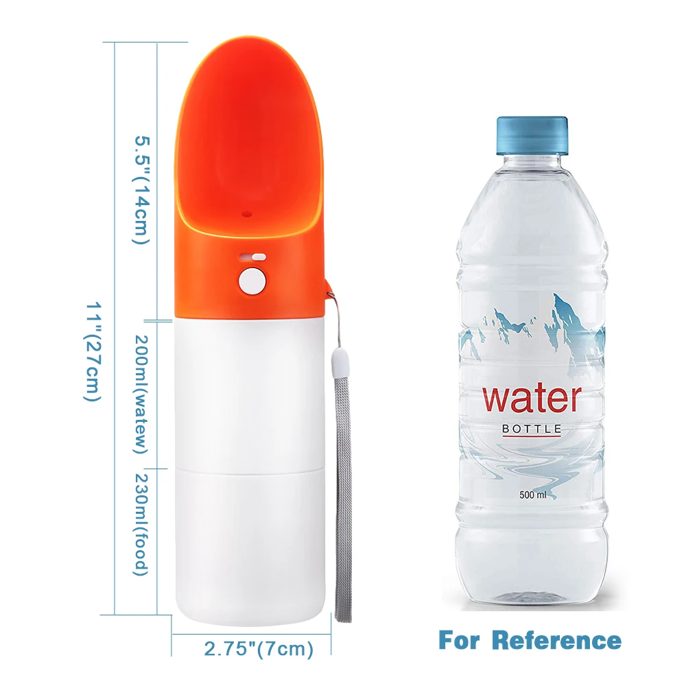 

Pet Dog Water Bottle Feeder Bowl Portable Dog Water Food Bottle Dogs Cats Outdoor Travel Drinking Pet Supplies