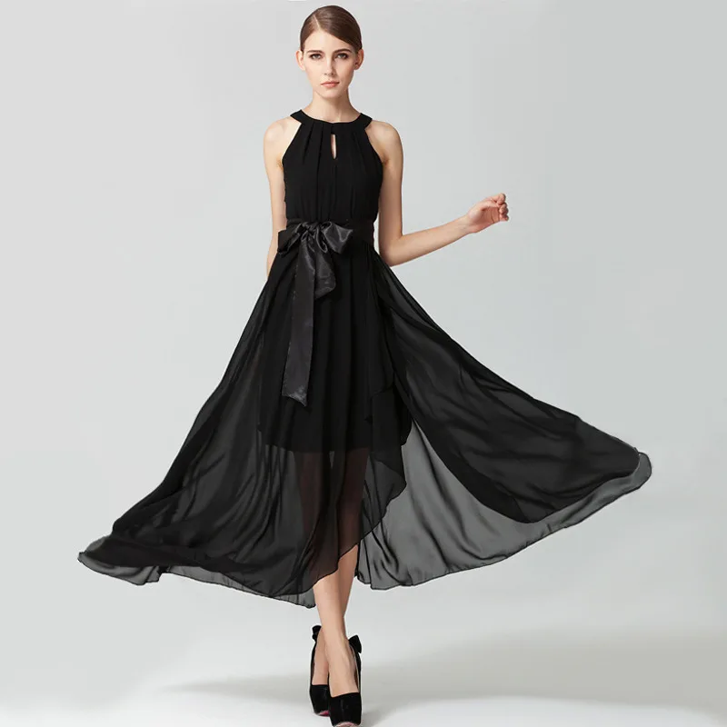 

Сексуальные Платья вечерние ночной клуб платье 2020 без рукавов с поясом трапециевидной формы офисные платья на бретелях, черные, сезон лето; ...