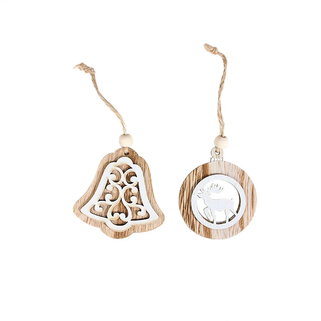 2020 рождественские украшения для рождественской елки деревянные Рождественский