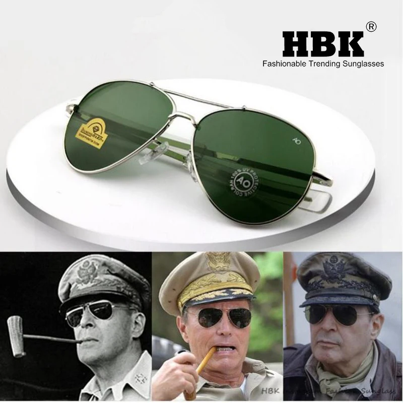 HBK пилот 90s AO общий Американский Оптический 12K золотой ТИНТ рамка Oculos De Sol военный