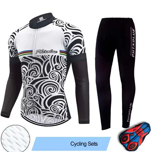 Cycling Set Phtxolue Pro одежда для велоспорта велосипедные Джерси Униформа осень для мужчин Велоспорт Джерси Набор дорожный велосипед майки костюм для езды на горном велосипеде - Цвет: Cycling Set