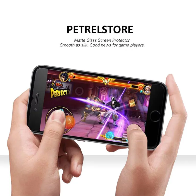 Матовое закаленное стекло без отпечатков пальцев для iPhone 6 6s 7 8 Plus X Xs XR 11 12 13 mini Pro Max