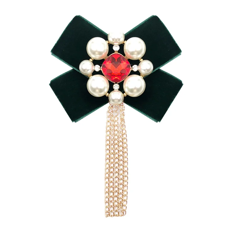 I-Remiel модная новая Корейская Винтажная брошь с жемчугом и кисточкой корсажная