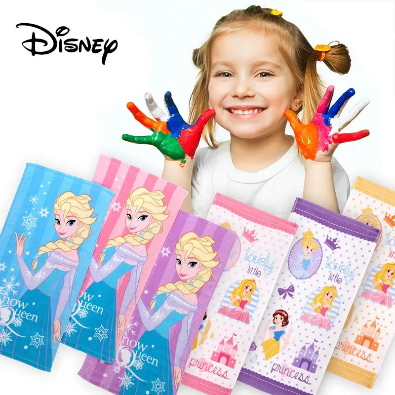 

Disney Children's Towels Newborns Baby Face Towels Mickey Minnie Pattern Hanging Hand Towels Soft Cotton Towels Kids Bath Towels