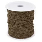 Металлическая плетеная цепь из железа, 100 мрулон, цепочка для ожерелья, браслета, цепочки, звенья, изготовление ювелирных изделий, x 2x мм