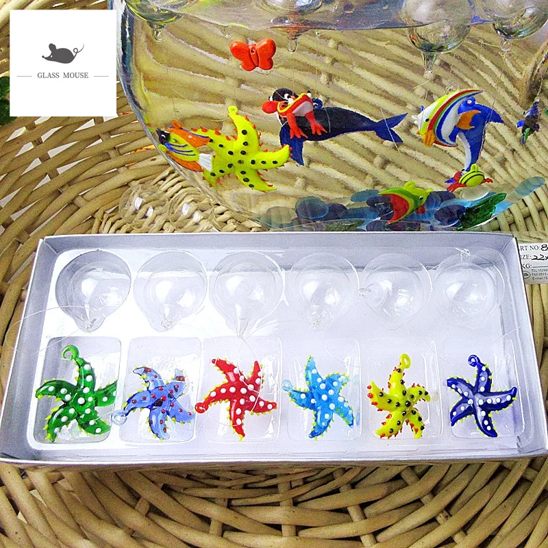 Миниатюрные фигурки ручной работы из муранского стекла морская черепаха | Дом и
