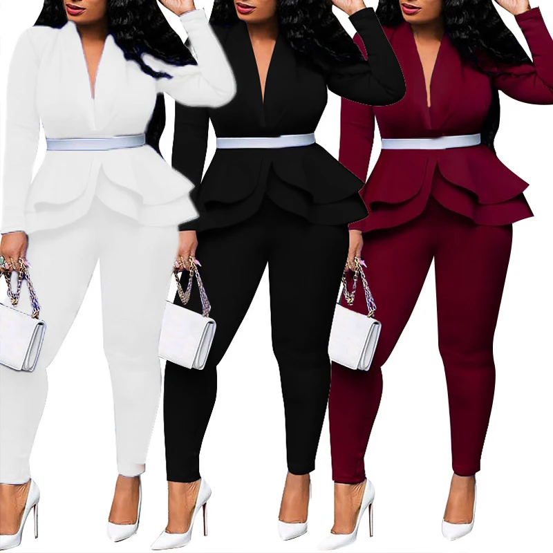 Женский зимний комплект спортивный костюм с длинным рукавом и оборками блейзеры