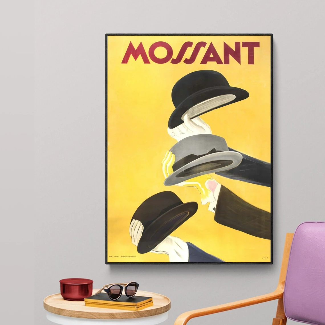 

Moтребующий, плакат, 1938, реклама шляпы, винтажный Ретро художественный плакат, печать, настенная живопись, домашний декор, без рамки