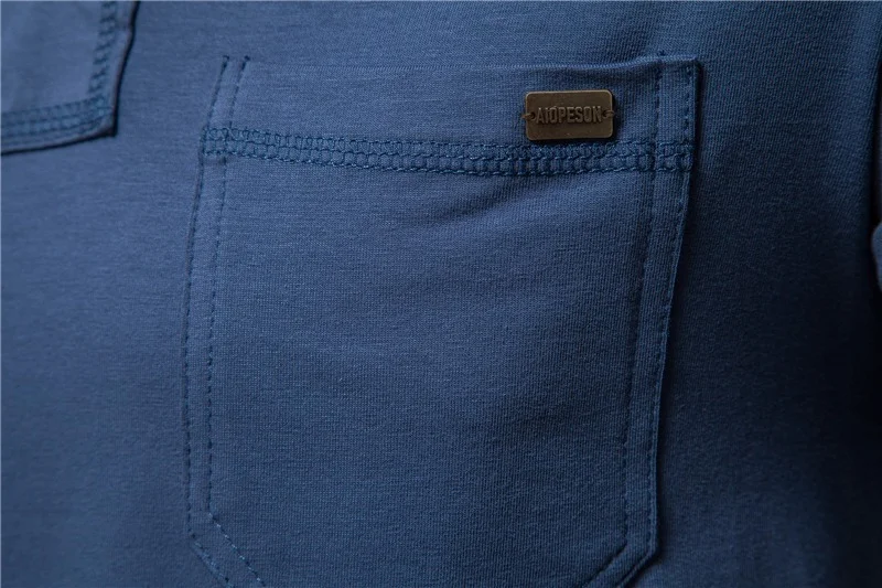 

Summer Top Quality Cotton T Shirt Men Solid Color Design V-neck T-shirt Casual Classic Men's Clothing Tops