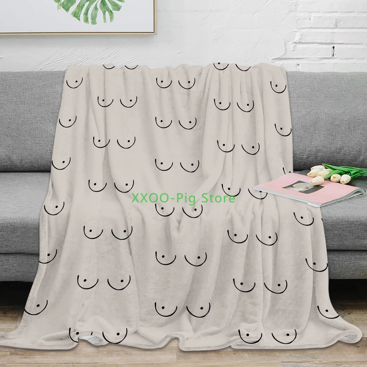 

A Boobs Throw Blanket Soft Warm Microfiber Blanket Flannel Blanket Blankets For Beds