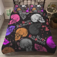mei dream hallowmas 3d bed linen colorful skull quilts and bedding sets double bedspread sheet
