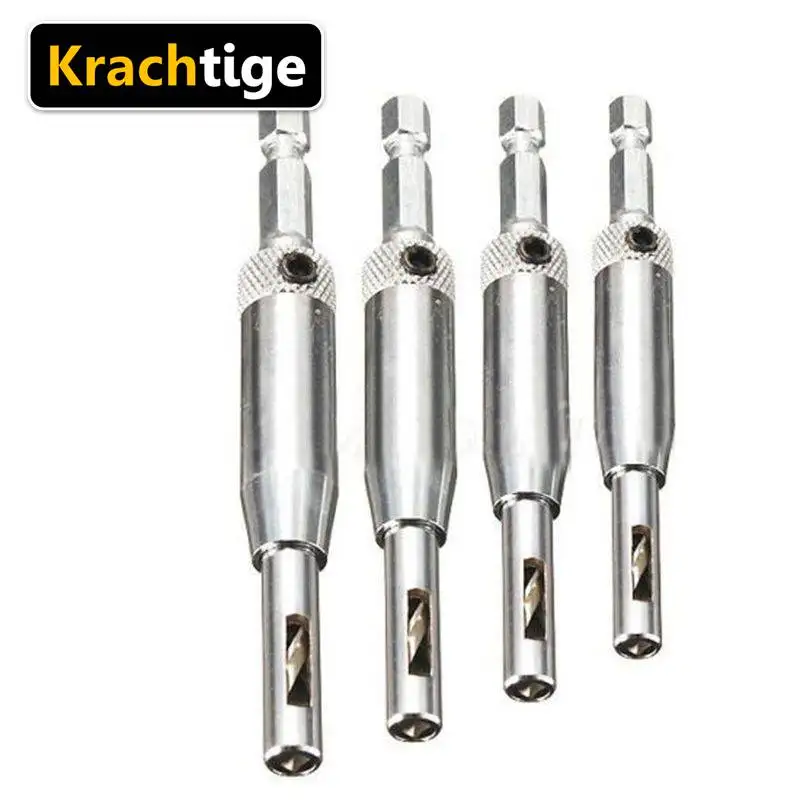 Krachtige 4 шт. сверла Инструменты дырокол HSS Самоцентрирующийся шарнир аппаратные