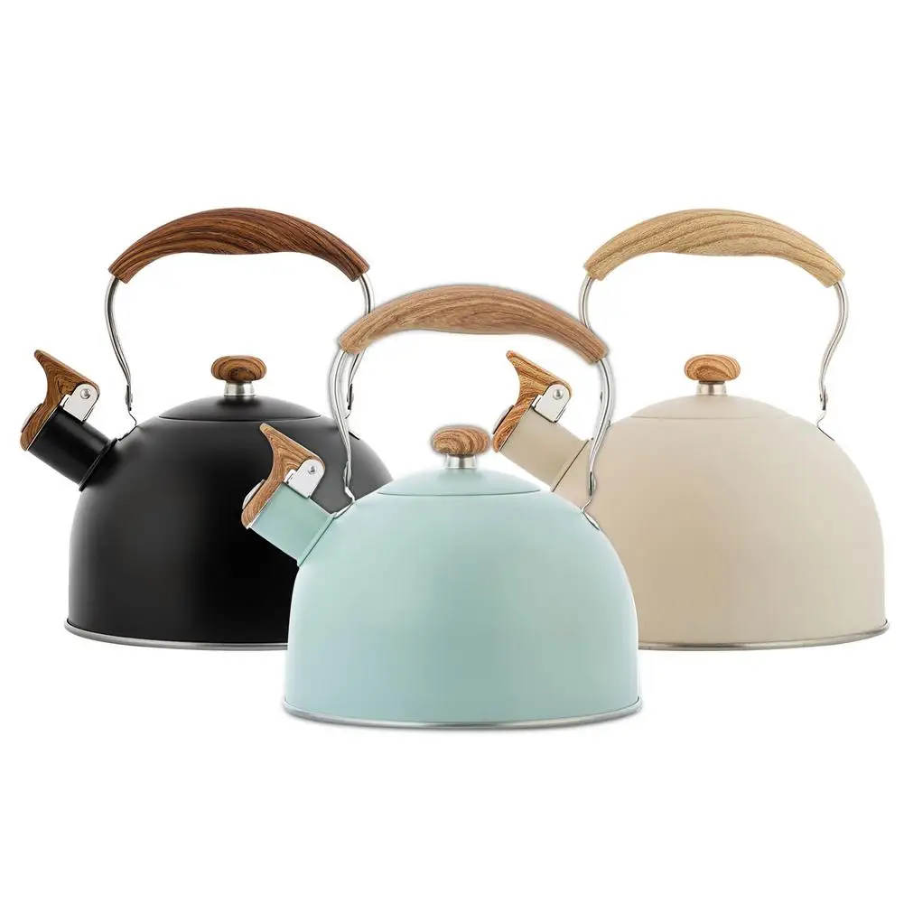 

Stainless Steel Whistling Tea Kettle Tea Pot 2.5L Whistle Tea Kettle Water Bottle Kitchenware For Gas Induction Cookers