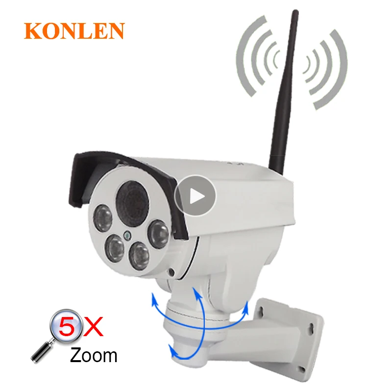Camhi 1080P PTZ IP камера наружная Водонепроницаемая wifi 5X оптический зум 2MP Full HD sony IMX323 322 камера наблюдения безопасности Пуля Onvif
