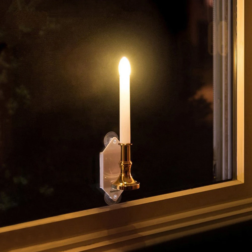 

Solar Candle Lights IP44 Waterproof Outdoor Candle Wall Light Garden Hanging Home Festivals Christmas Decoration Landscape Lamp