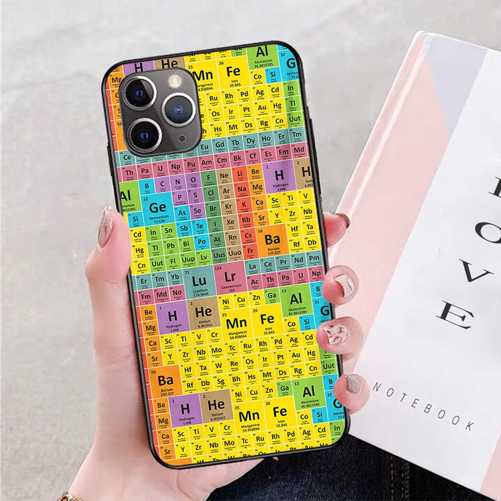 

For iPhone Periodic Table Soft TPU Border Apple iPhone Case