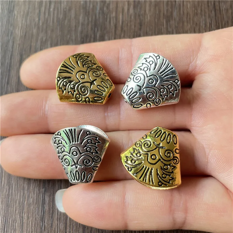 

60pcs Necklace fringed fish mouth bead caps, used for jewelry bead cap end sockets, wreath face Diy spaced jewelry accessories