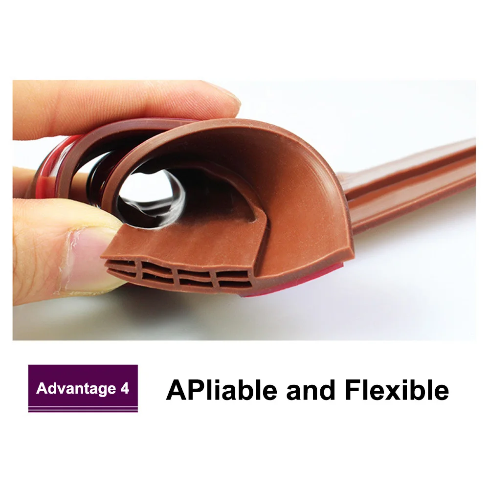 

1M Under Door Draft Stopper Weather Stripping Energy Saving Wind Blocker Window Bottom Guard Seal Strip for Home Office
