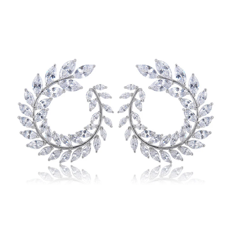 Классическая бижутерия игла полностью маркиза острый крой белый прозрачный AAAAA