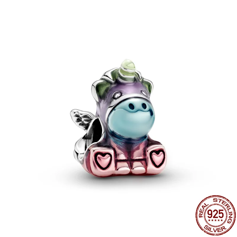 

HOT SALE 100% Sterling Silver 925 Desny Mini Charms Fit Original Pandora Bracelet For Women Jewelry Gift