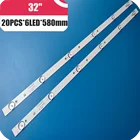 Светодиодная подсветка полосы 6 ламп для телевизора Erisson 32LEA17T2G HV320whb-N8D D00 JL.D32061330-081AS-M E348124 MS-L1343 L2202 32LES78T2W