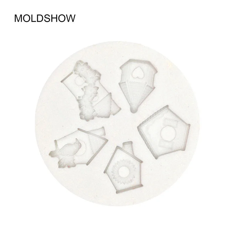 Бесплатная доставка Птичье гнездо силиконовая форма помадка кекс границы формы