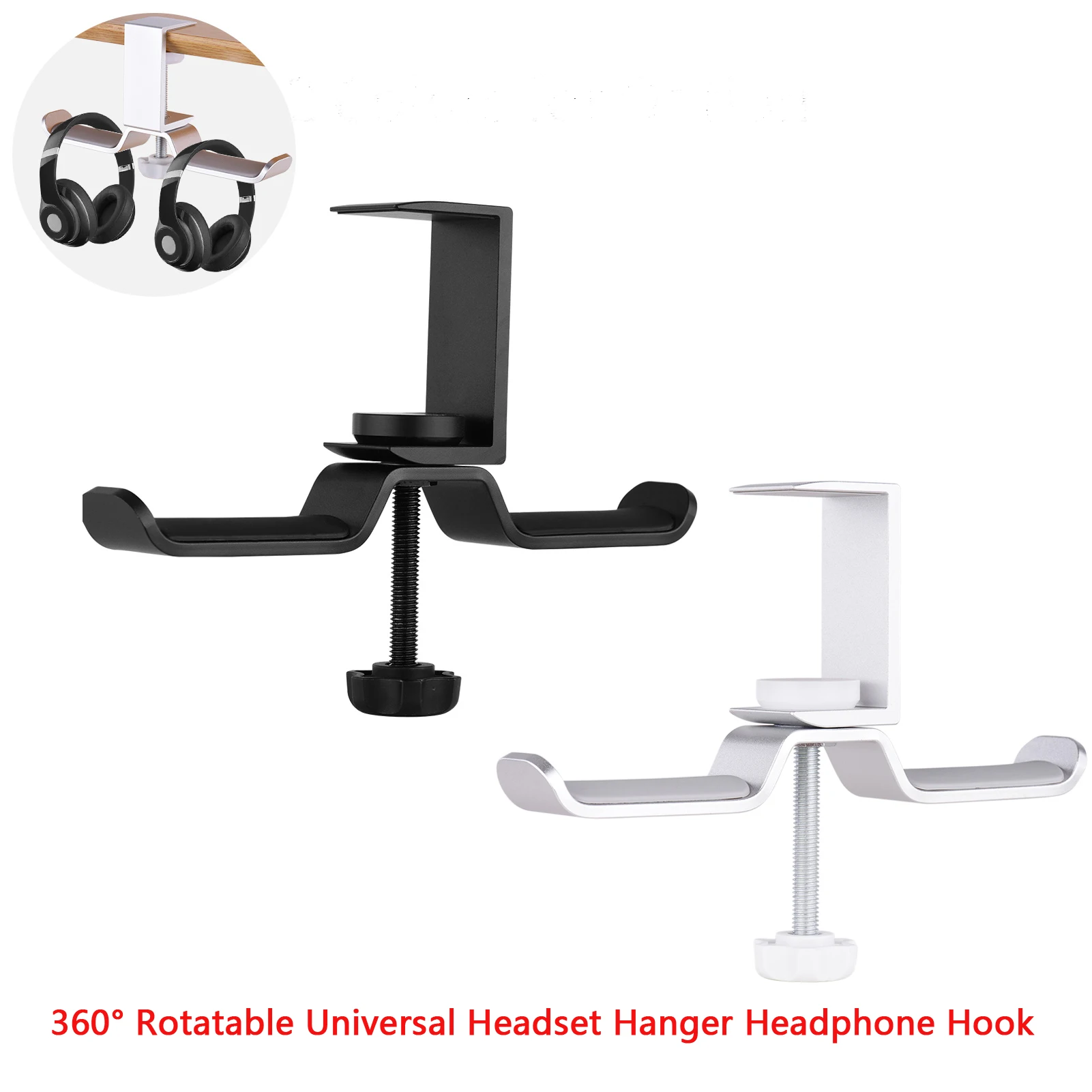 360 ° Вращающийся Универсальный разъем для наушников вешалка крюк с двойной