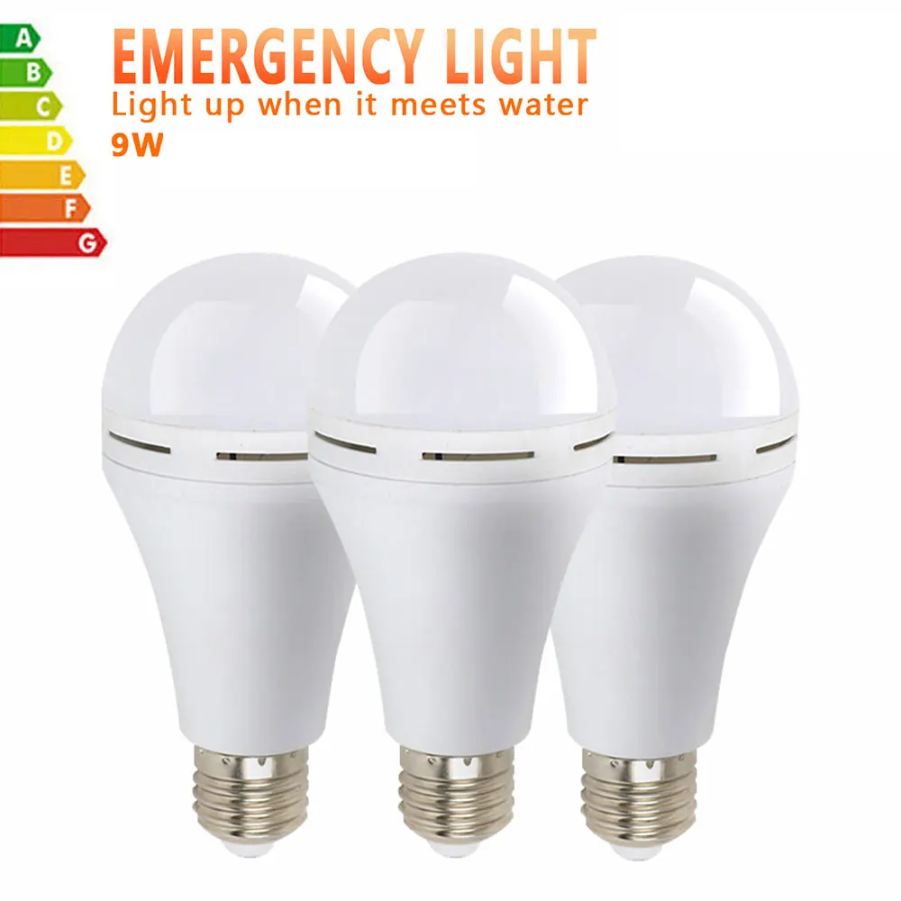 

Emergency LED Bulb 9W Emergency Light Bulbs Battery Backup Emergency Rechargeable Bulb Portable for Power Outage Home Hurricane