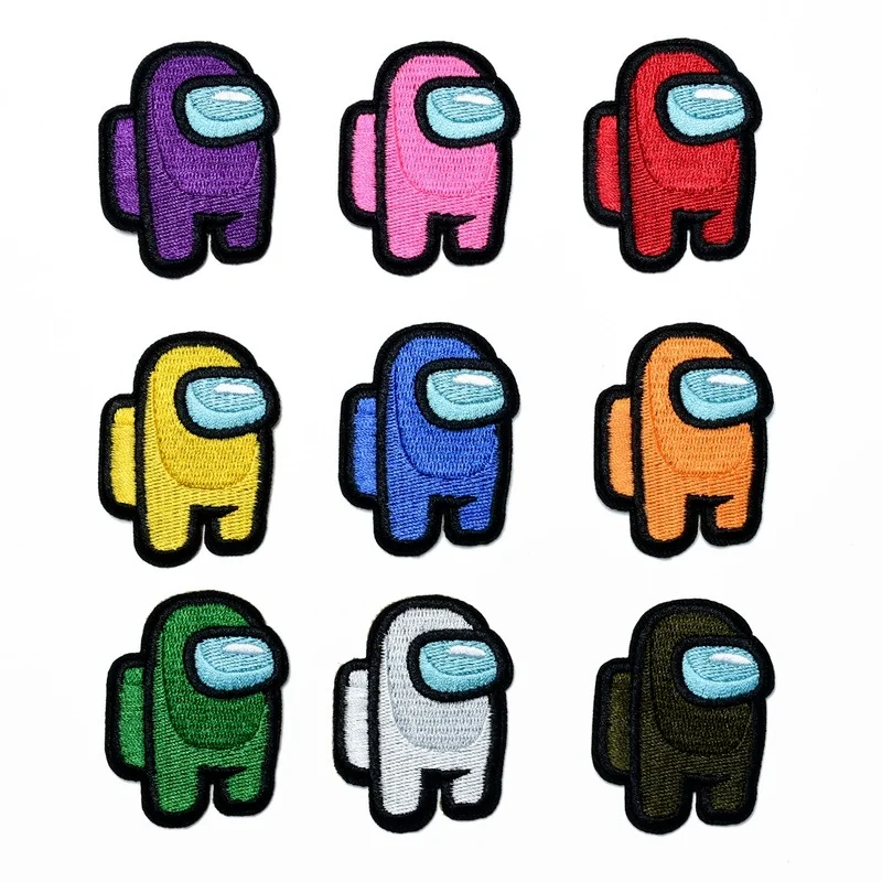 

50pcs/Lot Embroidery Patches Letters Clothing Decoration Accessories Game Doodle Diy Iron Heat Transfer Applique Iron Ons