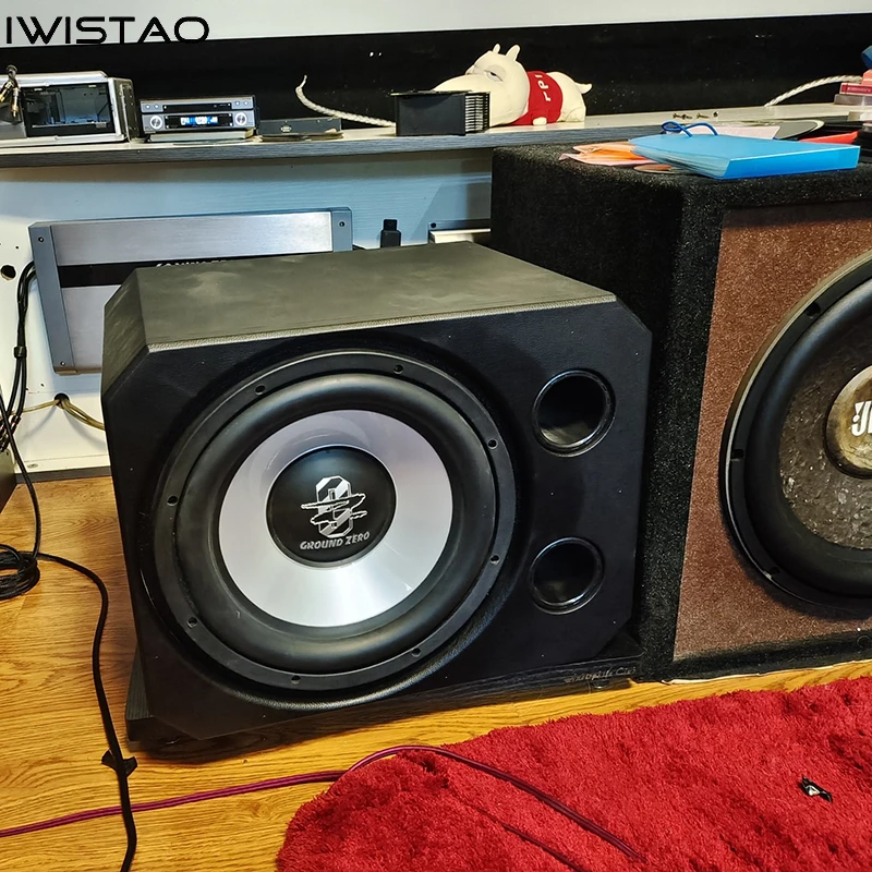 IWISTAO HIFI 12 Inch Passive Subwoofer Empty Cabinet Honeycomb HDF Board Enclosure Front Inverted Car Audio DIY | Электроника