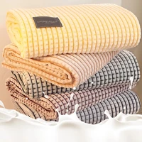 soft warm throw blanket for sofa solid yellow color 6 size soft warm flannel blanket on the bed thickness throw blanket mechanic