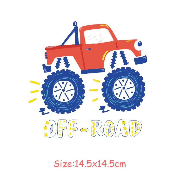 Термопереводные наклейки на рюкзак полоски джинсы задний патч экскаватор