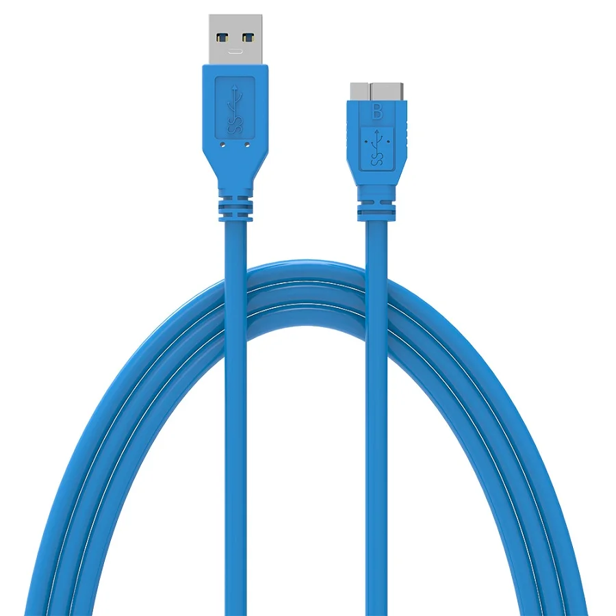 Blue USB 3,0 type A к Micro B кабель для samsung S5 Note3 внешний жесткий диск HDD USB данные HDD провод шнур USB Micro B ChargeCabo - Цвет: Blue