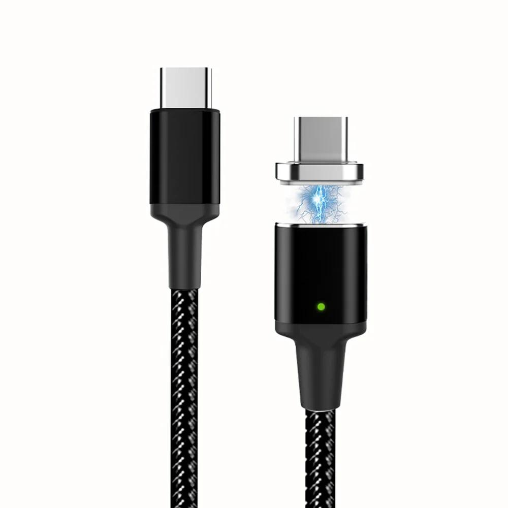 Магнитный кабель USB Type C 20 в 5 А к PD быстрая зарядка 100 Вт для Macbook pro Huawei Matebook P30 Samsung S9