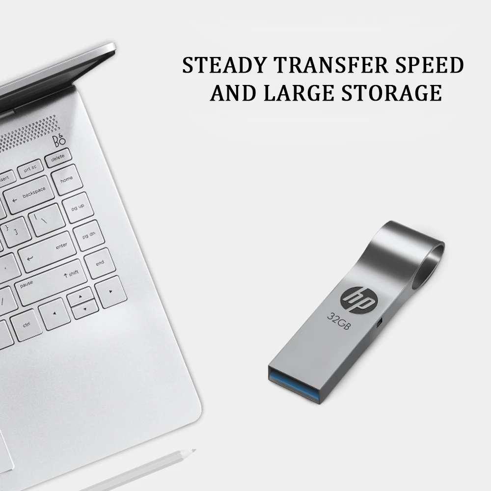 Hp мини металлический флеш диск usb 2 0 64GB 32GB 16GB брелок Flashdrive Портативный Pendrive Memory Stick