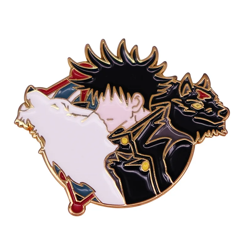 Брошь с эмалью в виде японских комиксов юютсу кайсена | Украшения и аксессуары