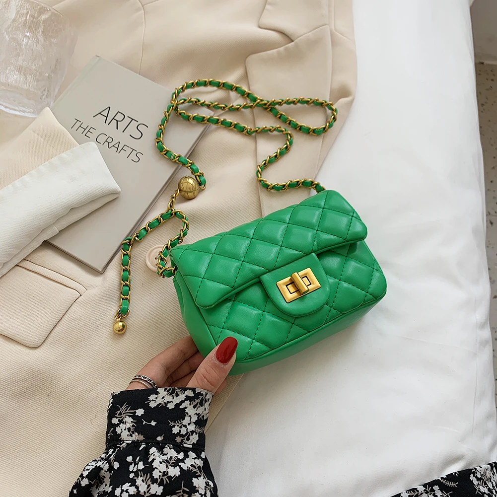 

Женские сумки на плечо, модный дизайнерский Повседневный однотонный маленький кошелек из искусственной кожи в клетку с бриллиантами для пу...