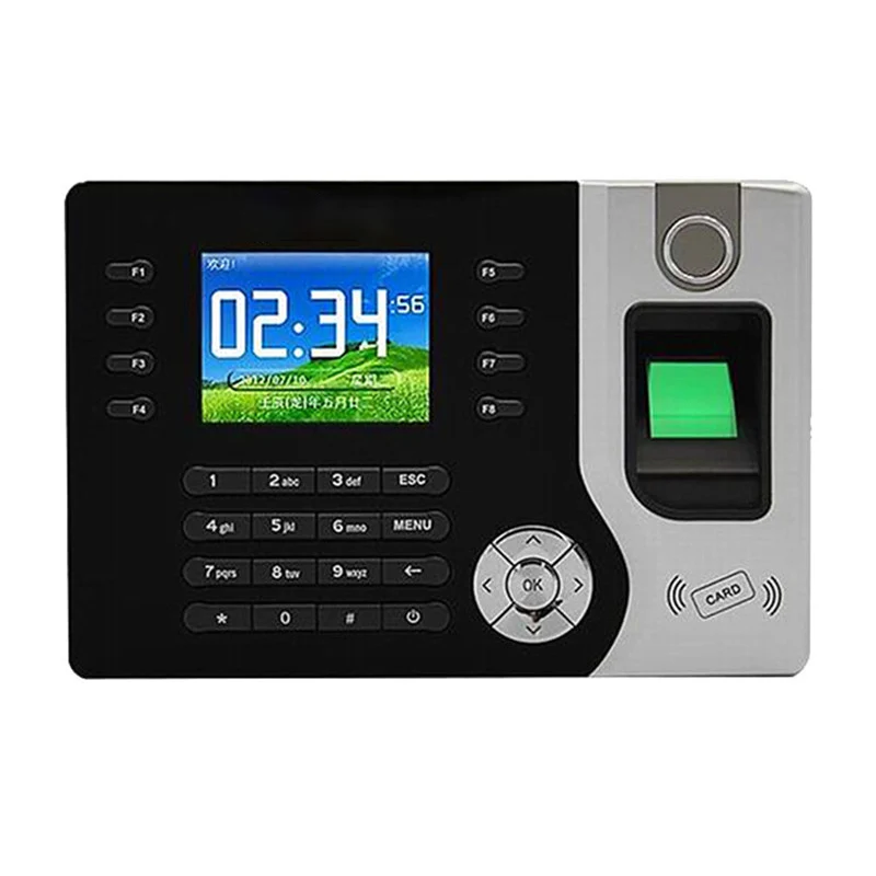 

Fingerprint Time Attendance Machine TCP/IP Intelligent Biometric Fingerprint Machine Clock RFID Employee Check-in Recorder 12V