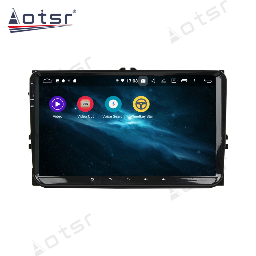 Aotsr Android 10 0 4 + 64 ГБ Автомобильный Радио плеер GPS навигация автомобильный стерео HD